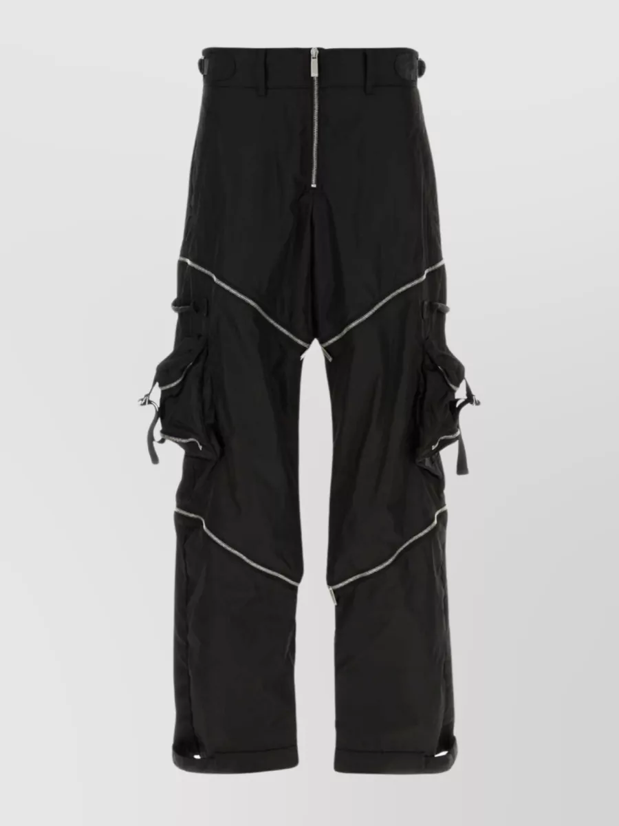 Shop Off-white Adjustable Cargo Pant With Multiple Pockets In Black