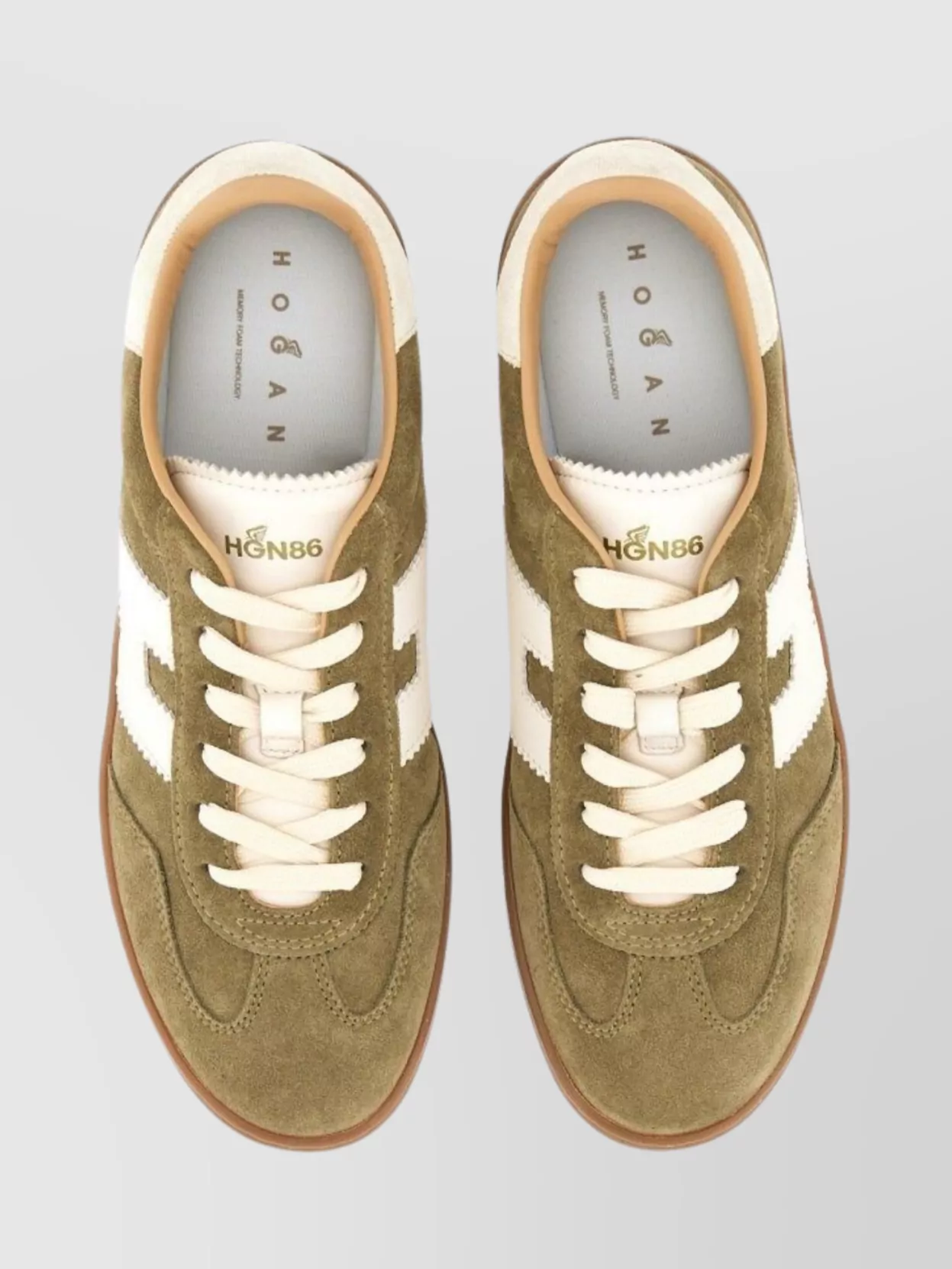 Hogan Sneakers With Suede Panels And Rubber Sole