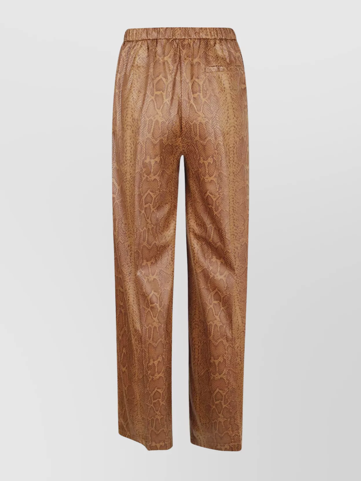 Forte Forte Python Pattern Wide Leg Trousers In Gold
