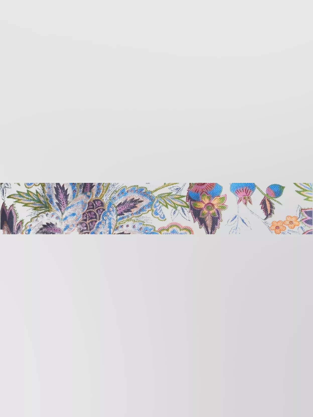 Etro Floral Print Cotton Polo Shirt
