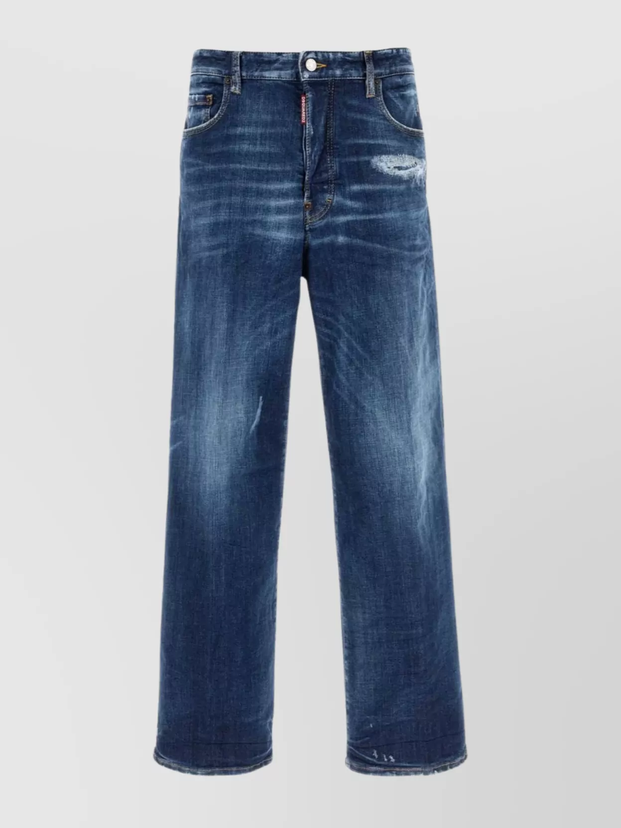Dsquared2 Dsquared Stretch Denim Loose Jeans In Blue