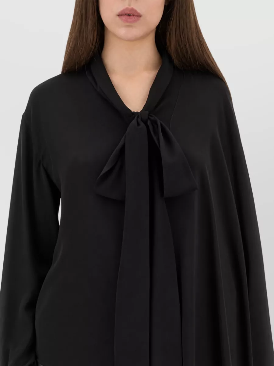 Balenciaga Blouse Scarf Detail Long Sleeve Tie Neck