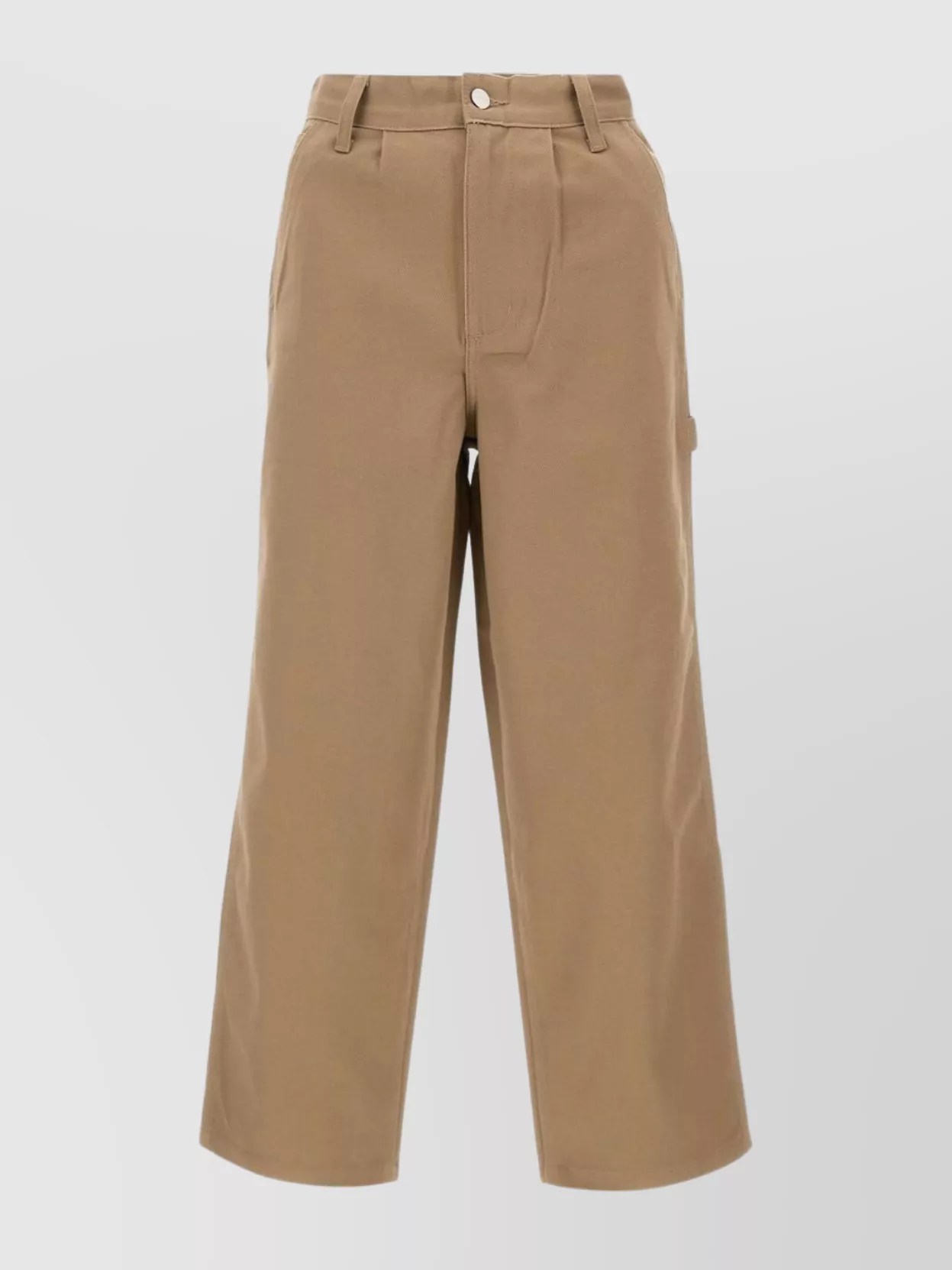 Carhartt Wide Leg Trousers With Pockets And Loops In Neutral
