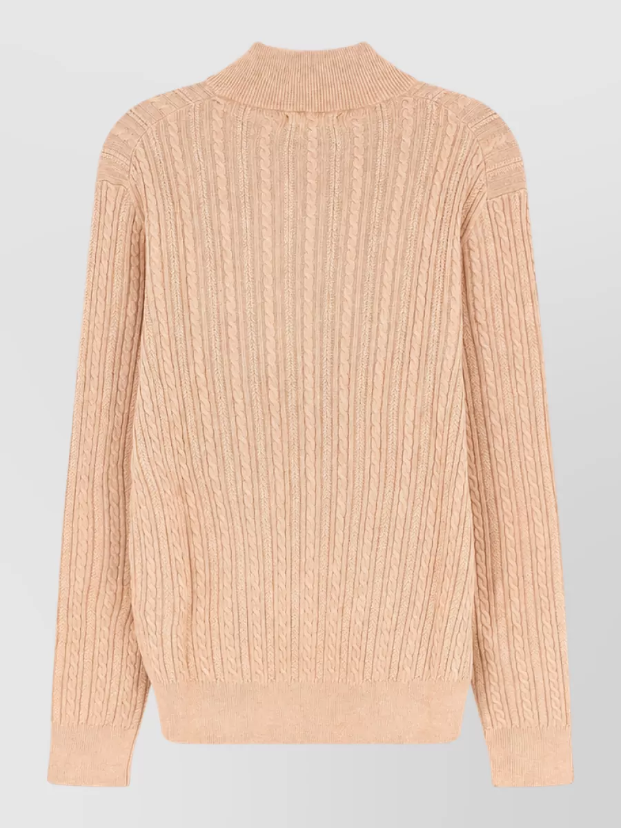 Polo Ralph Lauren Cable Knit Cotton Half-Zip Sweater