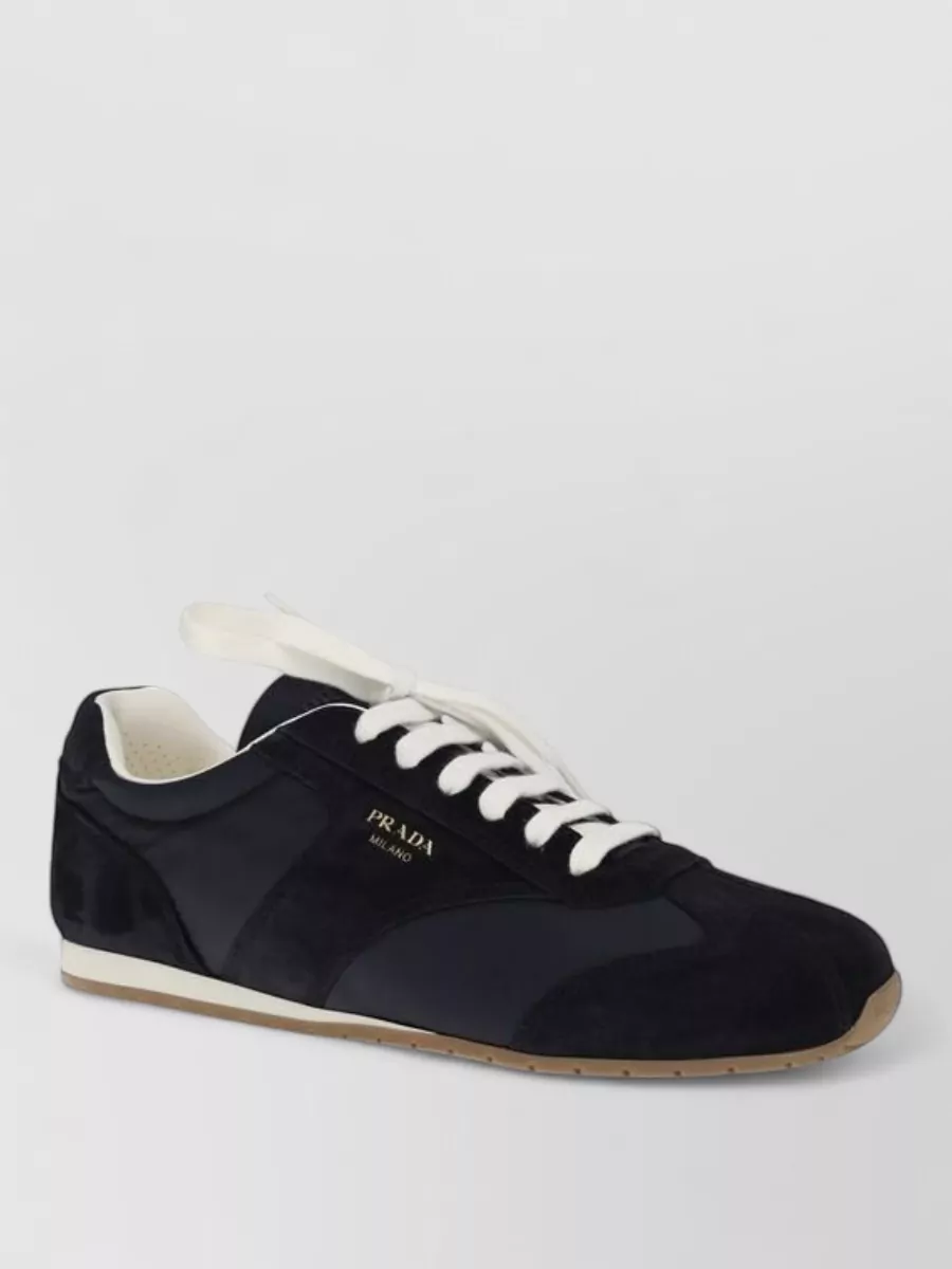 Prada calf leather low-top sneakers