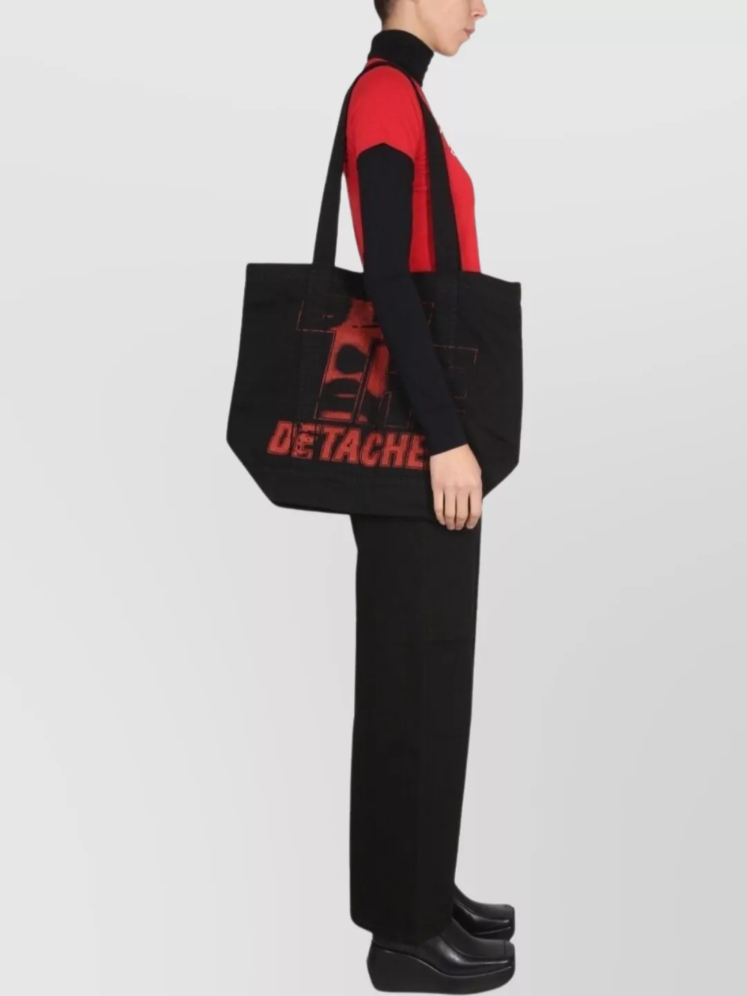 Shop Raf Simons Printed Crew Neck T-shirt