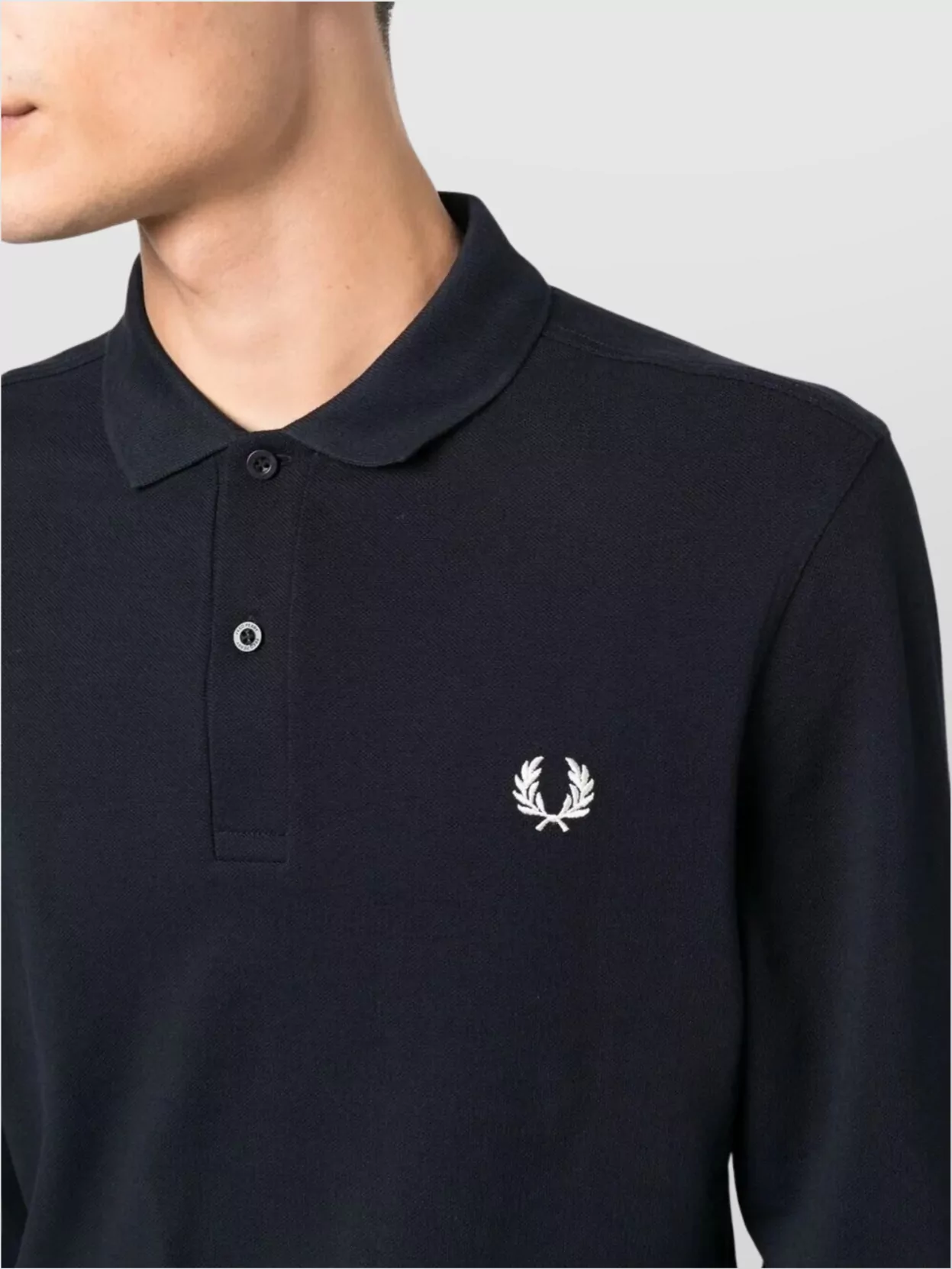Fred Perry The Polo Collar Long Sleeve Shirt