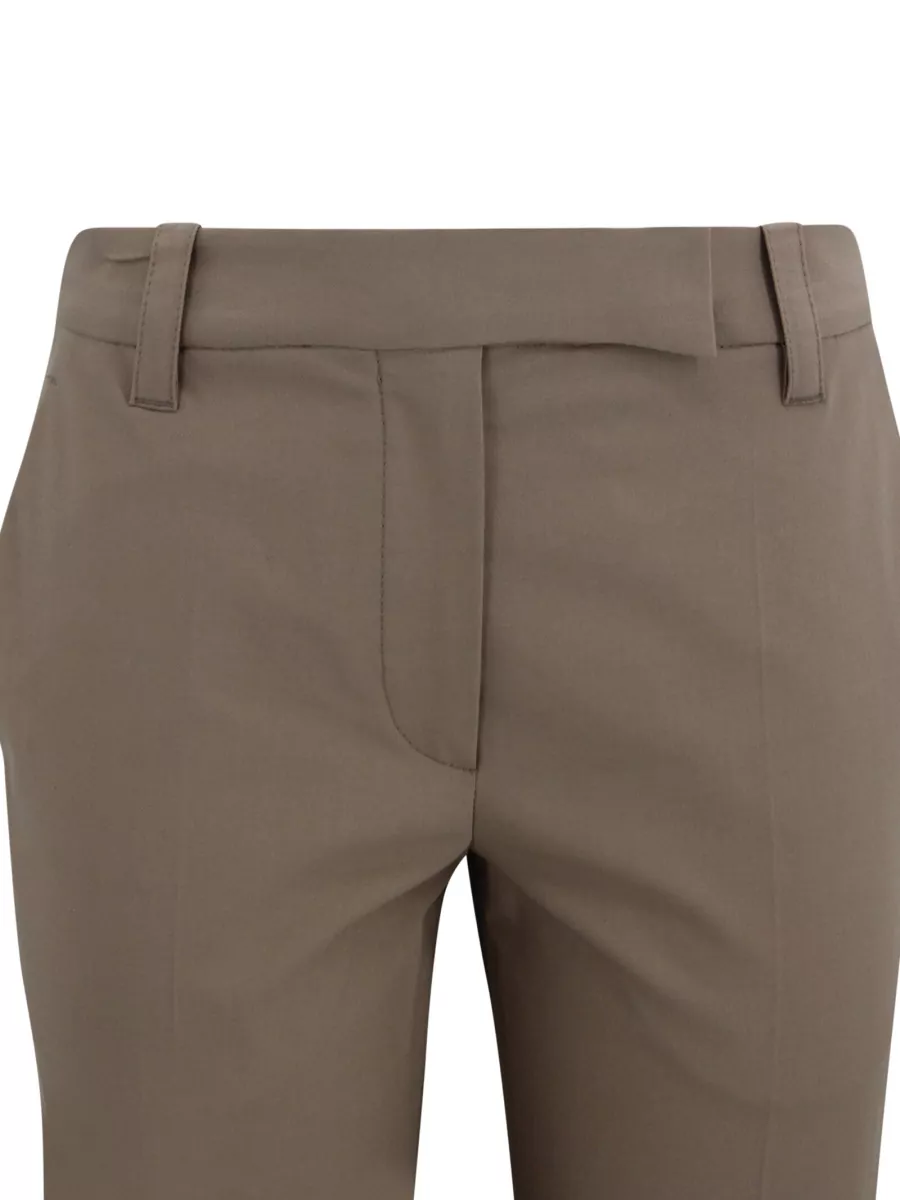 Brunello Cucinelli Mid-Rise Cropped Tailored Trousers