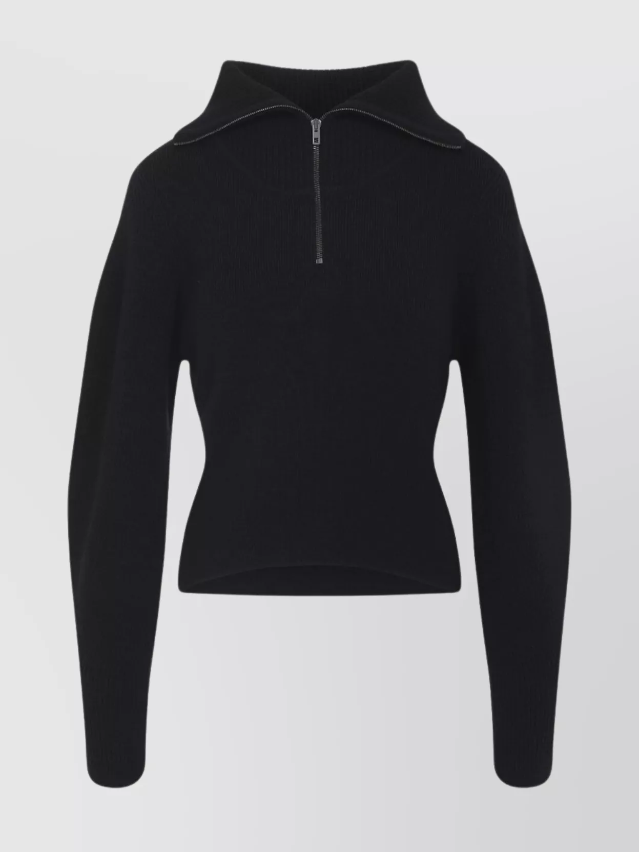Lemaire Knit Sweater High Collar Zip
