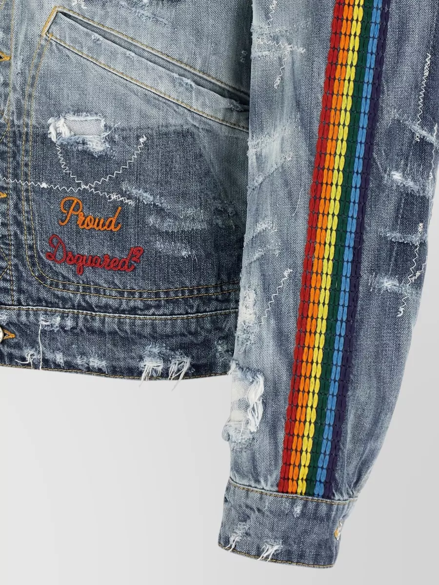 Dsquared2 Destroyed Denim Jacket