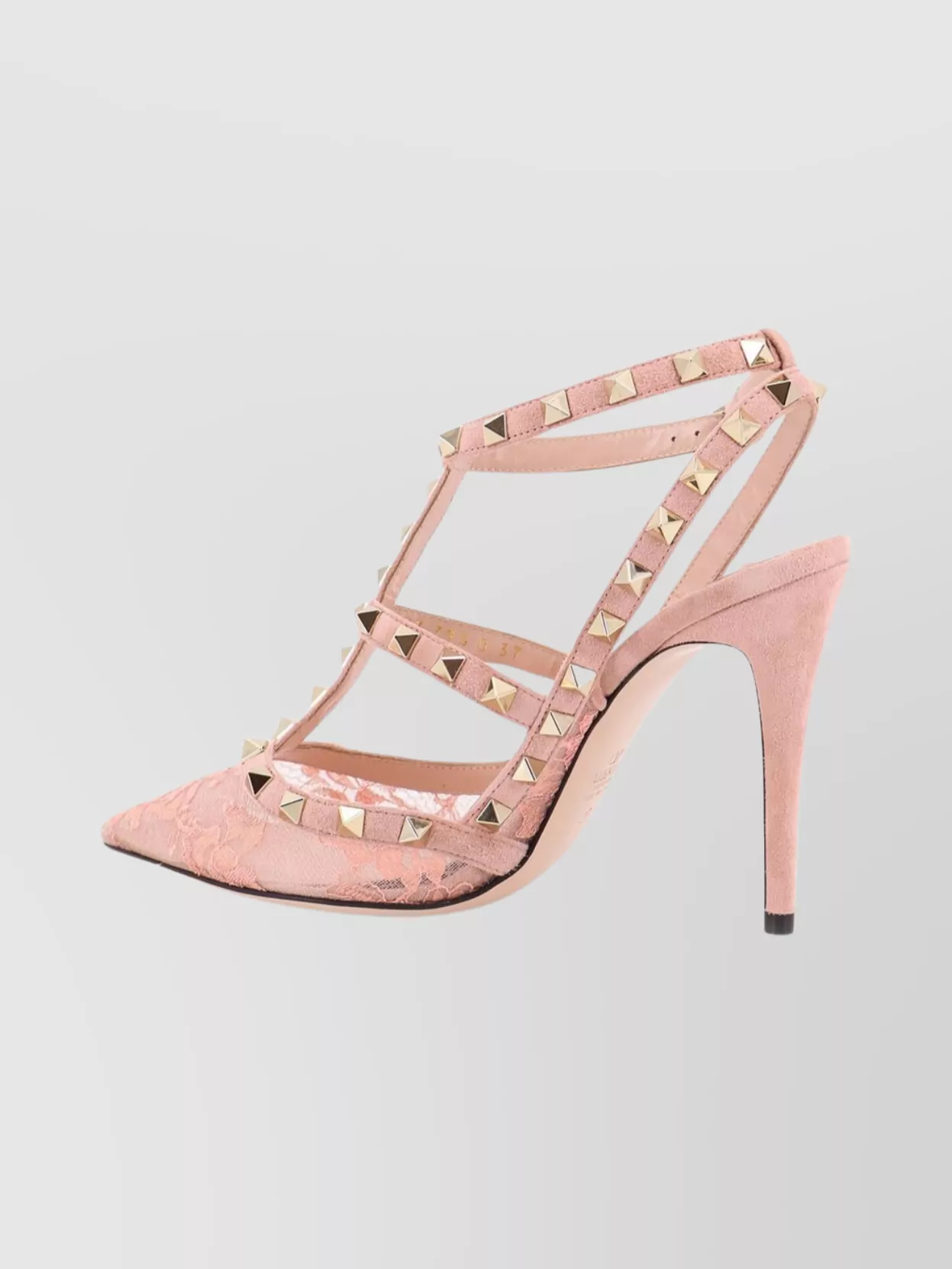 Valentino Chic Stiletto Pumps With Lace And Straps