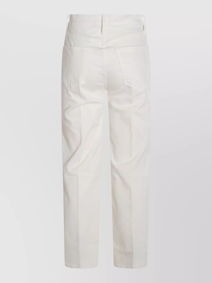 Mother straight leg trousers belt loops pockets