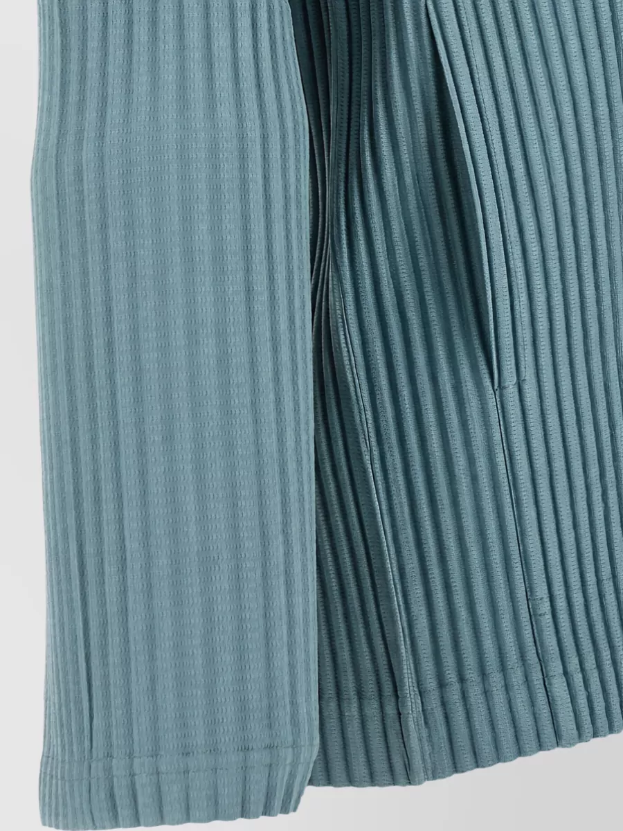 Homme Plisse Issey Miyake Pleated High Neck Zip Jacket