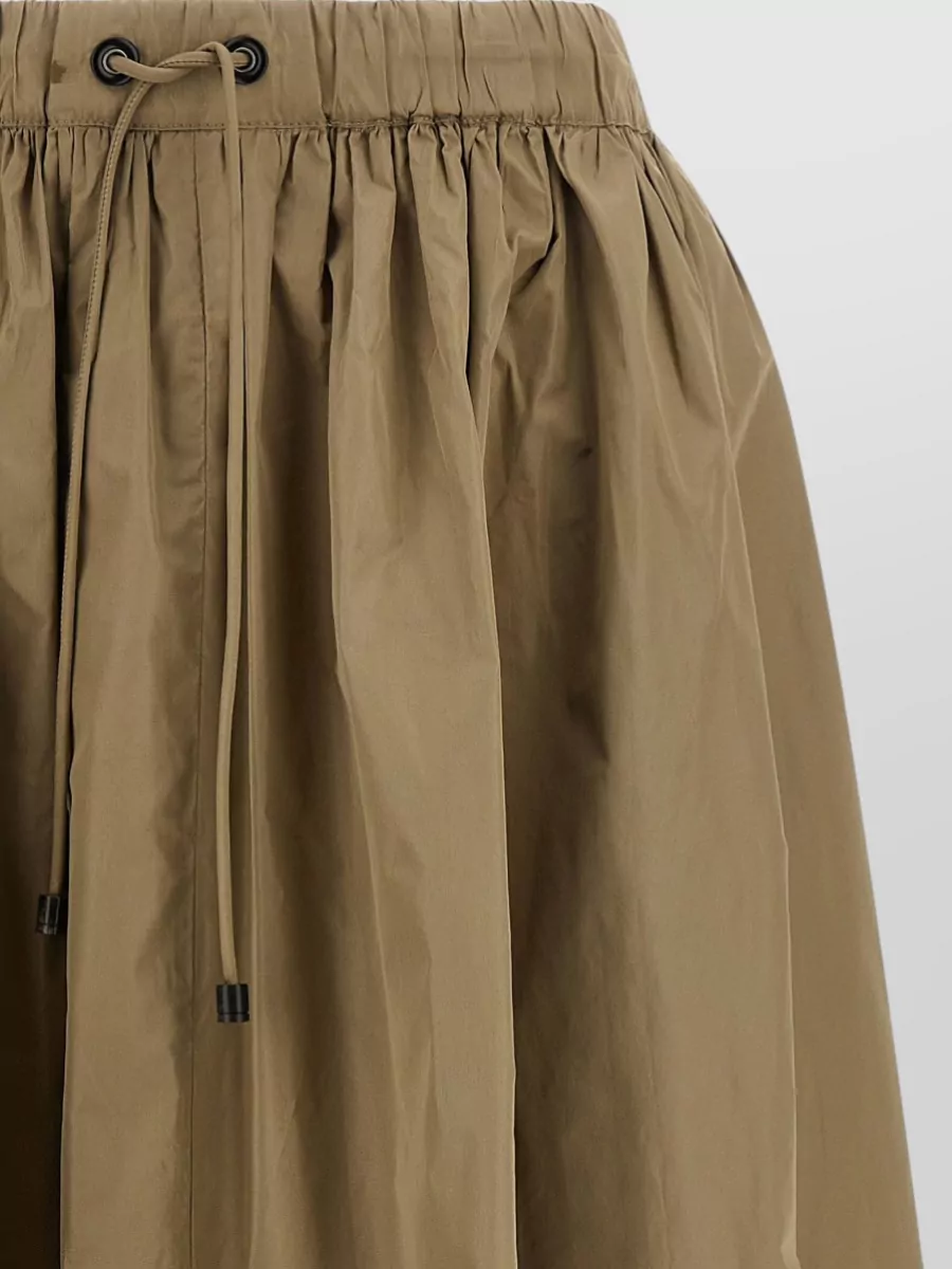 Max Mara Silk Blend Flared Midi Skirt
