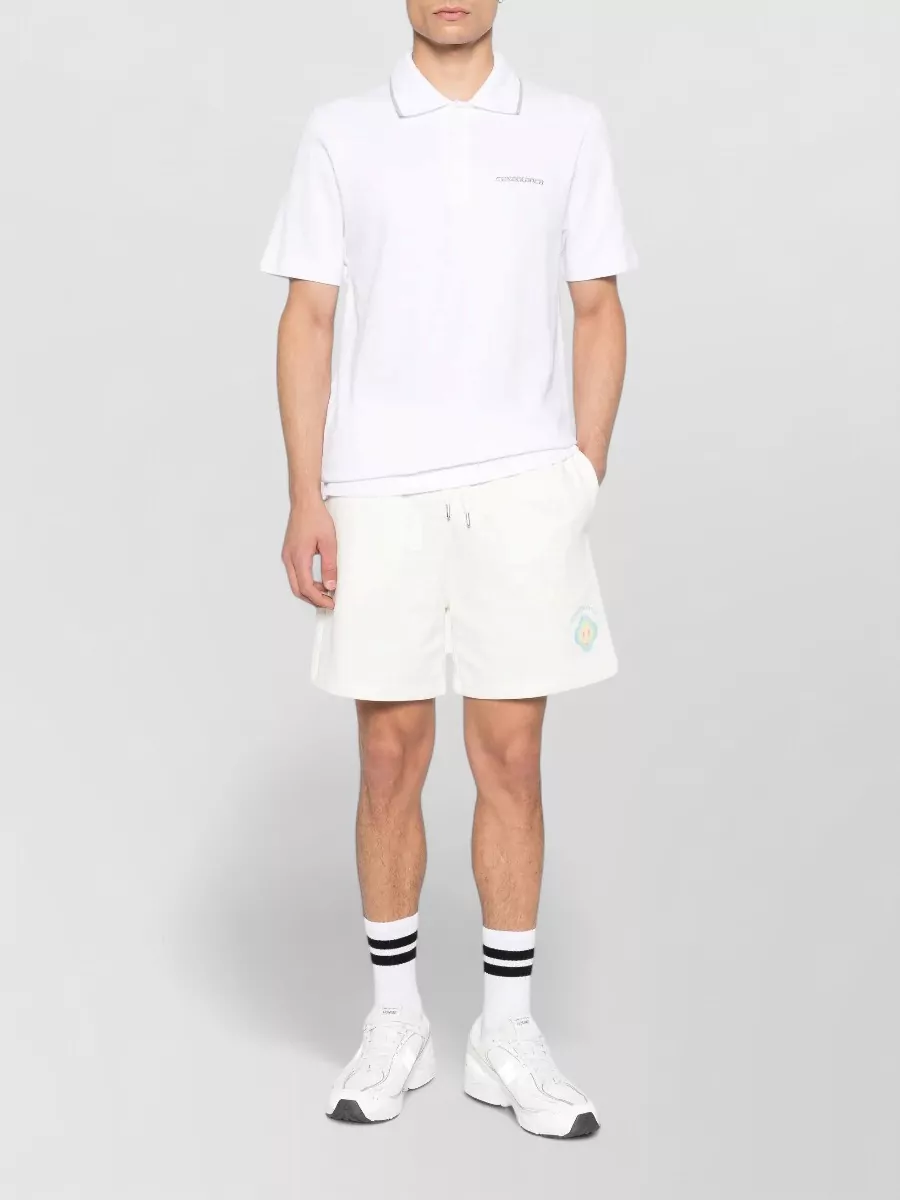 Casablanca Piqué Short-Sleeve Polo Shirt