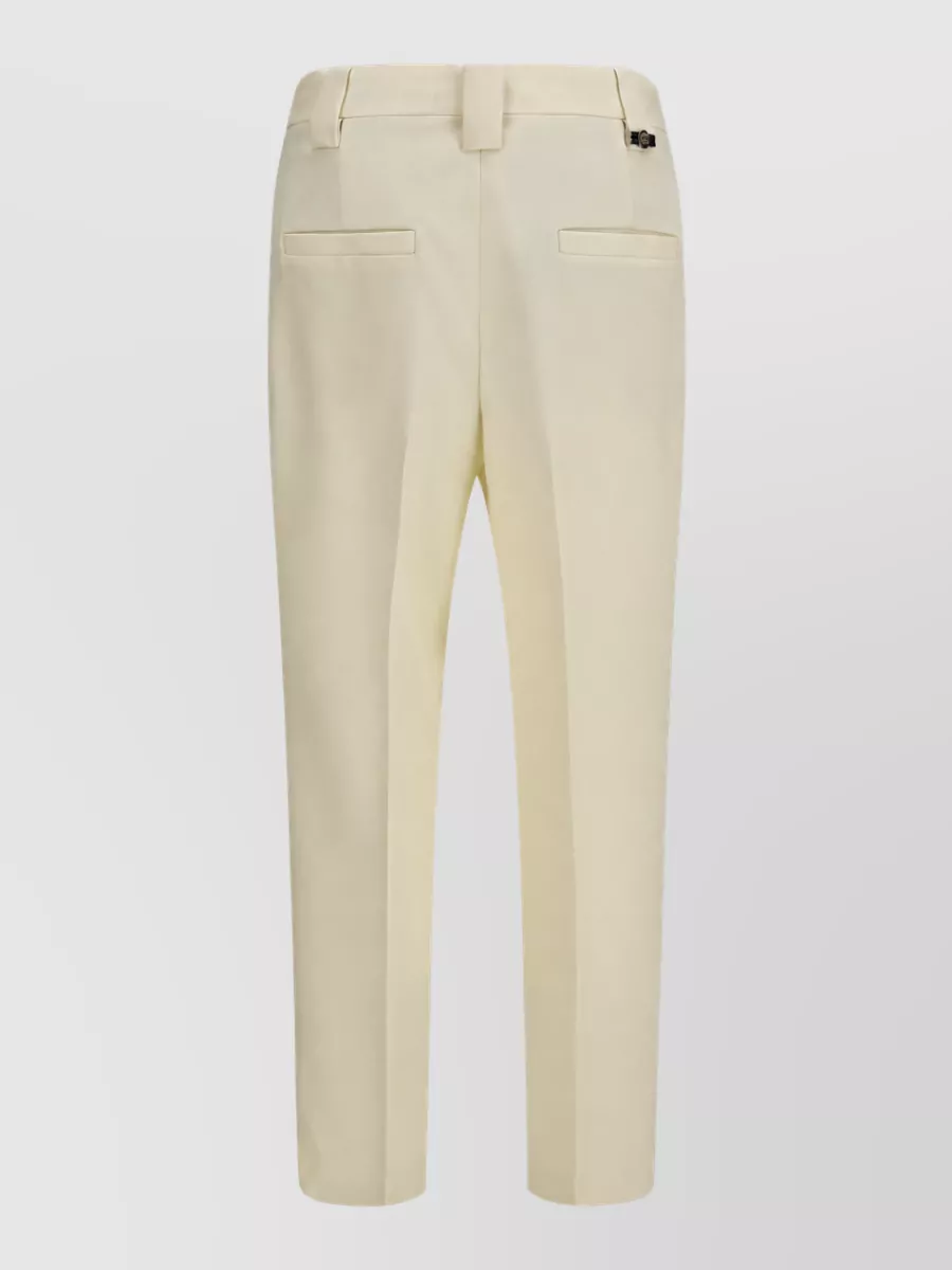 Versace Cropped Wool Tailored Trousers