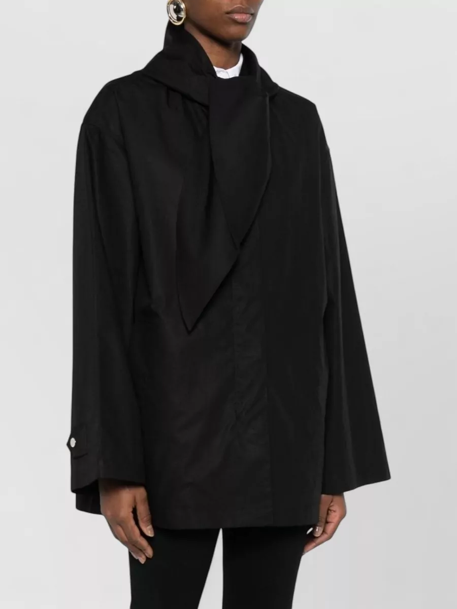 Totême Cotton Hooded Short-Sleeve Jacket