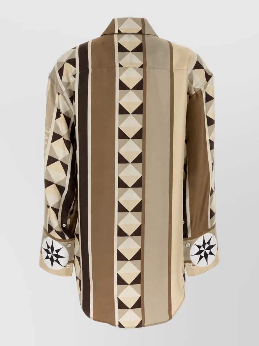 Loewe Paula's Ibiza Silk Oversized Printed Shirt
