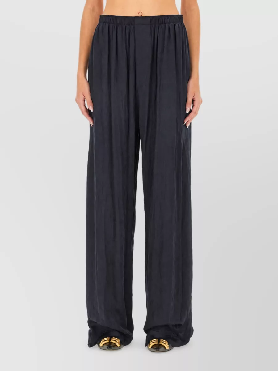 Balenciaga Silk Wide-Leg Trousers