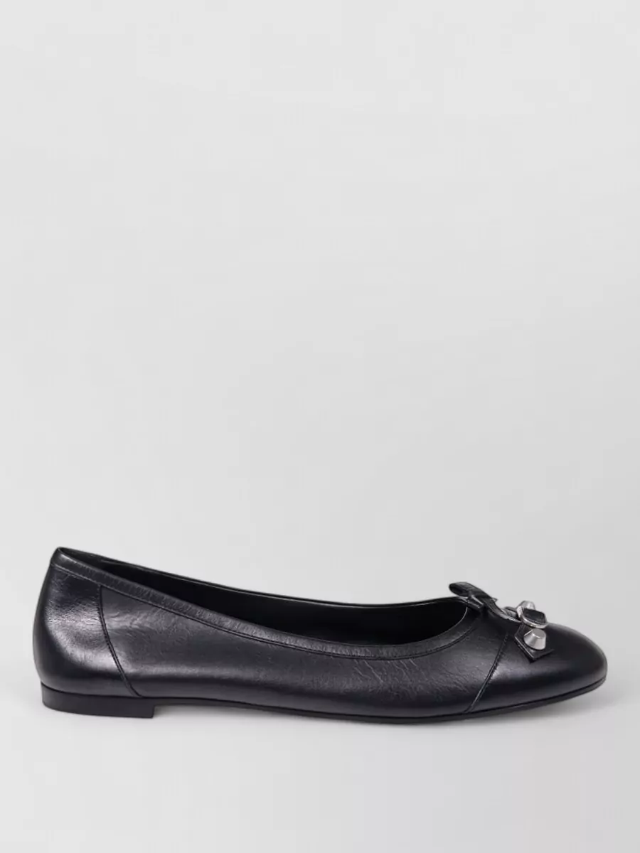 Balenciaga leather ballerina flats