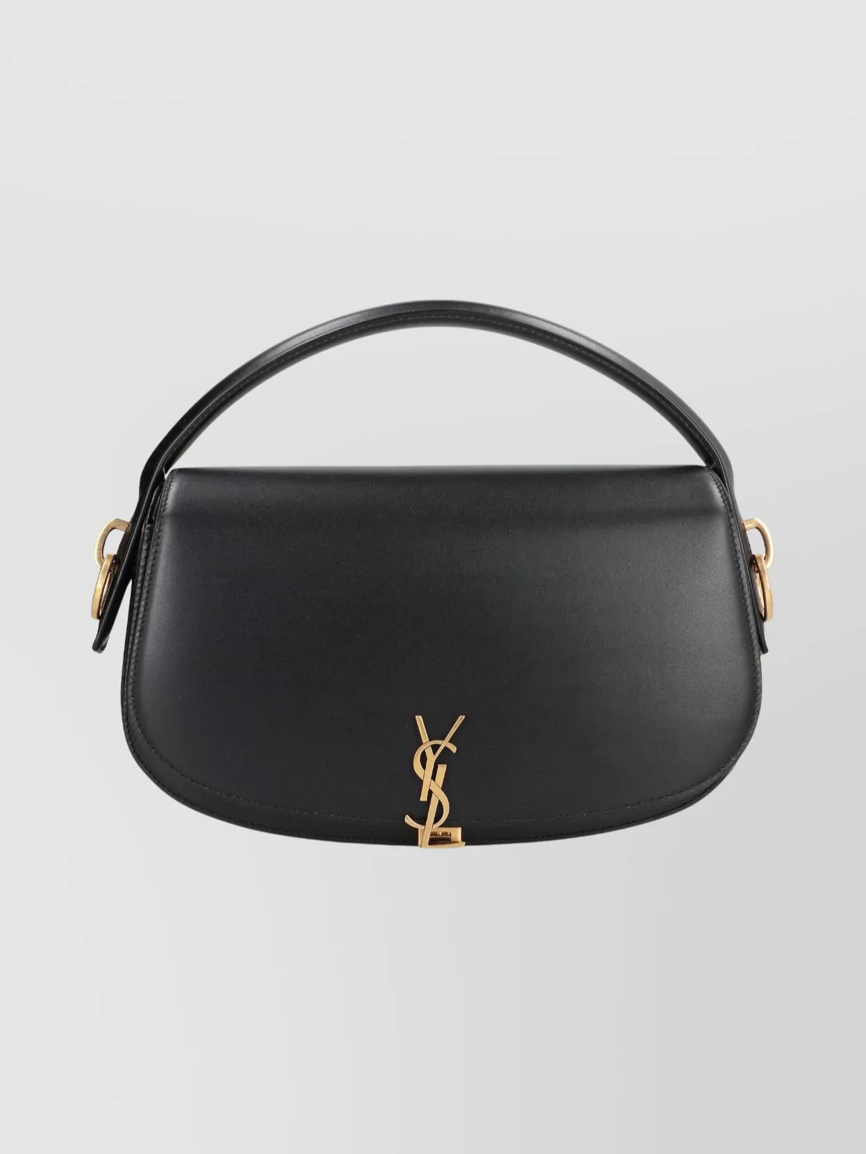 Saint Laurent Calfskin Shoulder Bag Top Handle