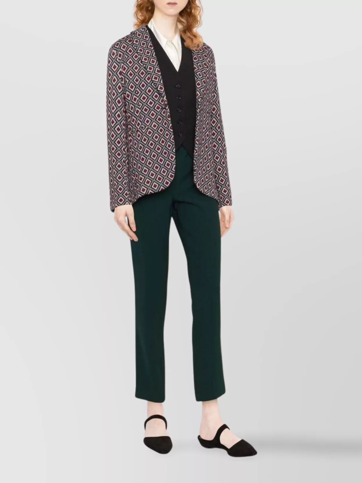 P.a.r.o.s.h Trousers Cropped Elasticated Waistband