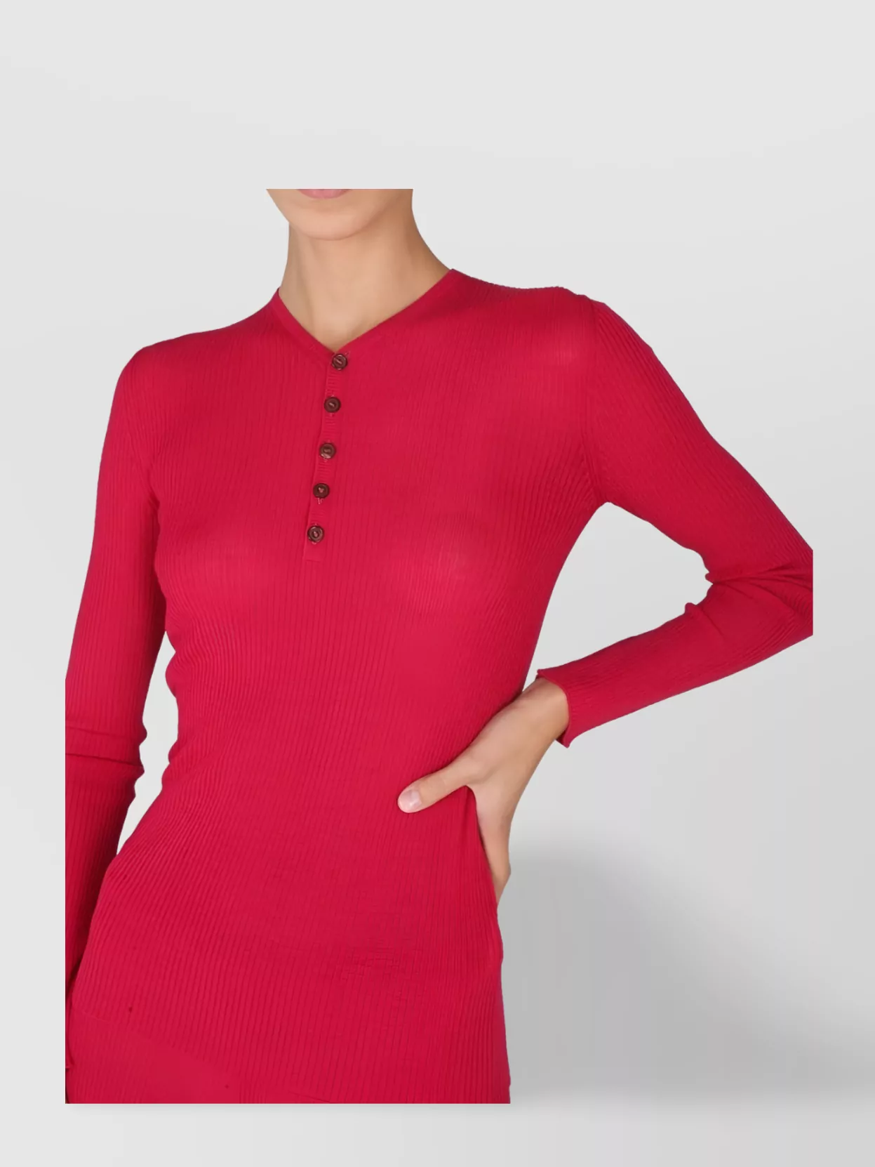Dsquared2 Slim Fit Knit V-Neck Shirt