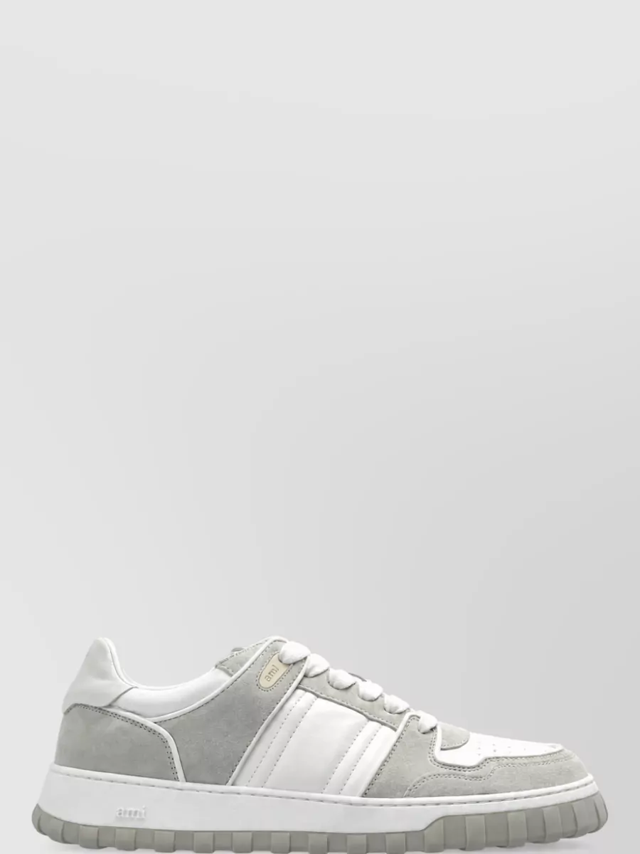 Ami Paris Leather Low-Top Sneakers