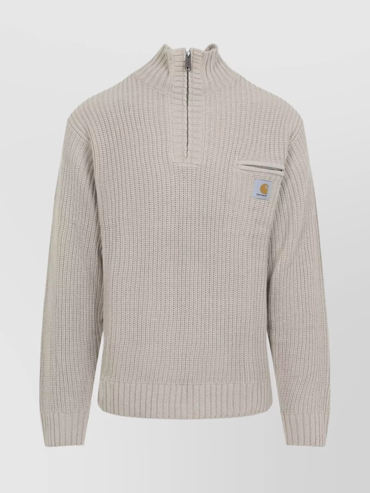 Carhartt Wip High Collar Waffle Knit Half Zip Sweater