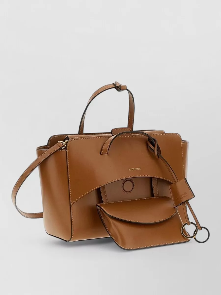 Hidesins Calf Leather Flap Medium Tote Bag