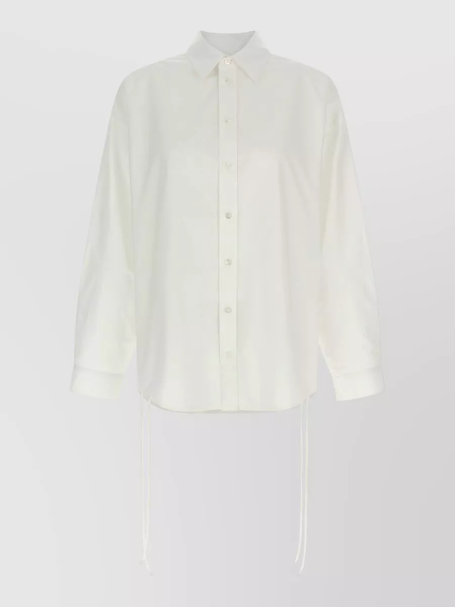 Balenciaga cotton oversized lace-up shirt