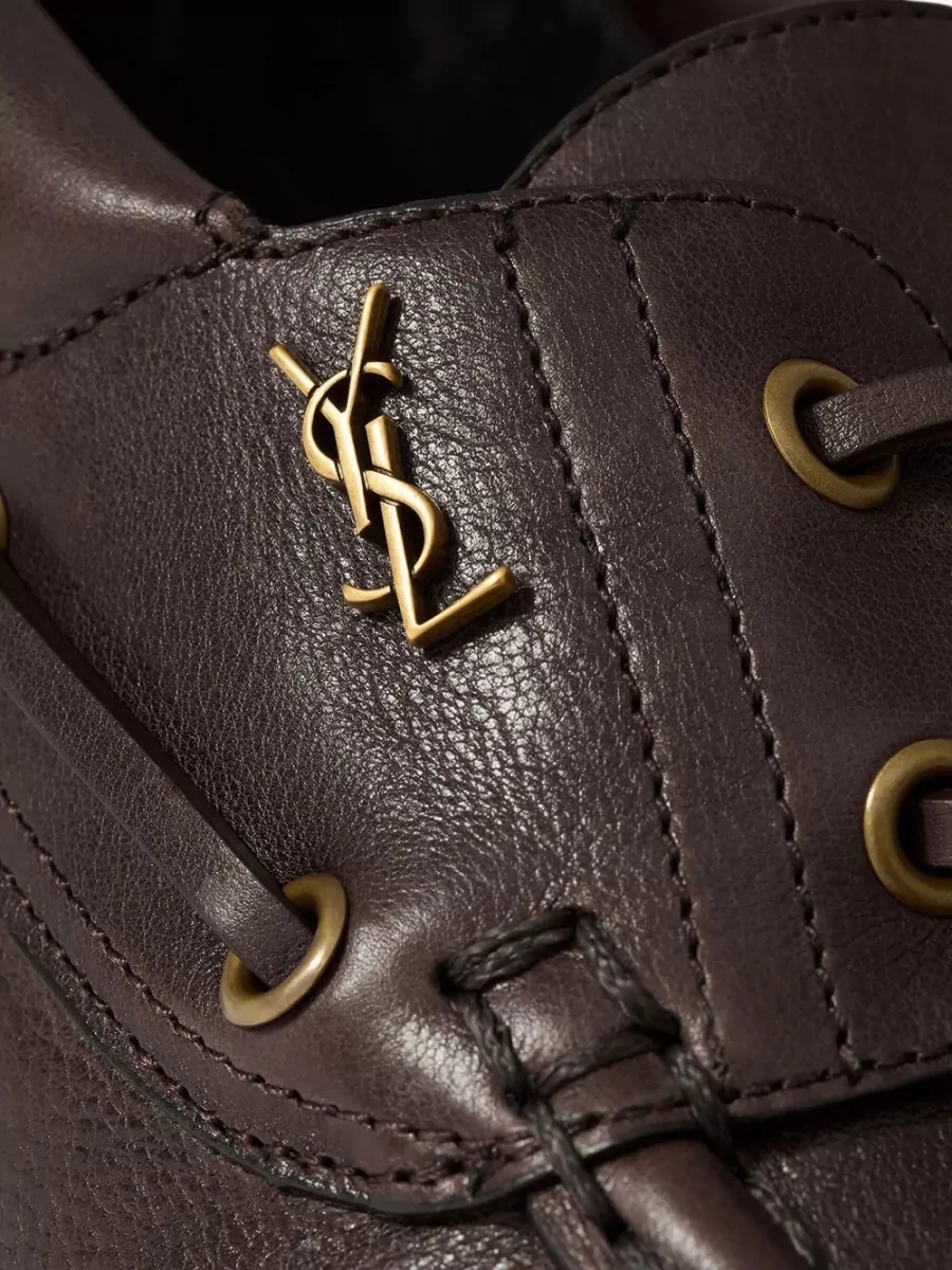 Saint Laurent Leather Boat Shoes