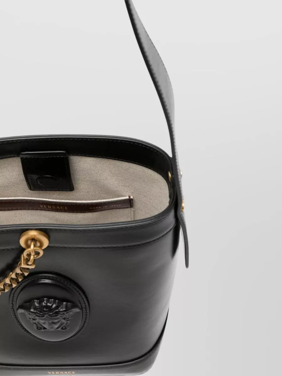 Versace Medusa'95 Mini Leather Bucket Bag
