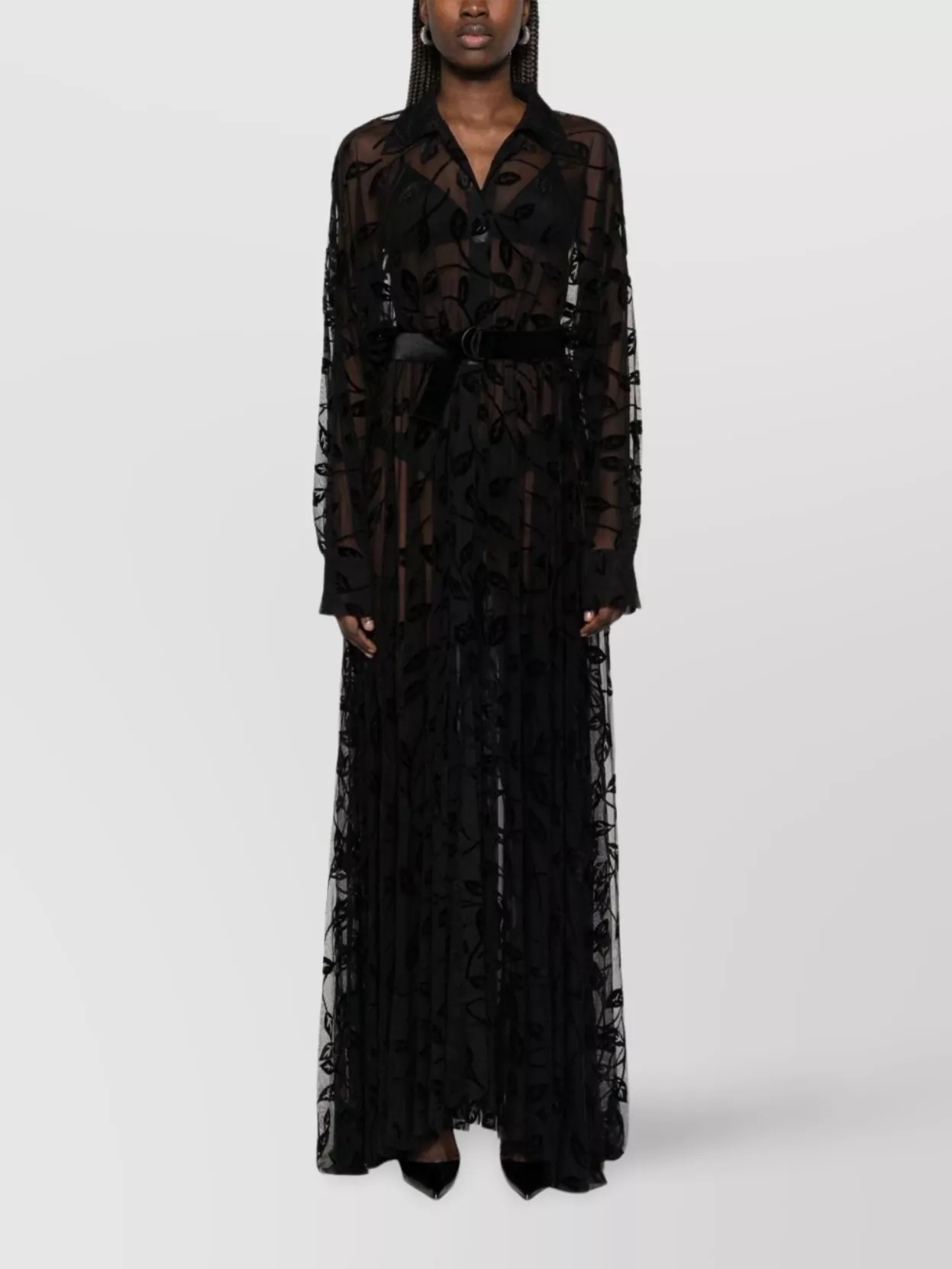 Norma Kamali Oversized Shirt Belted Waist