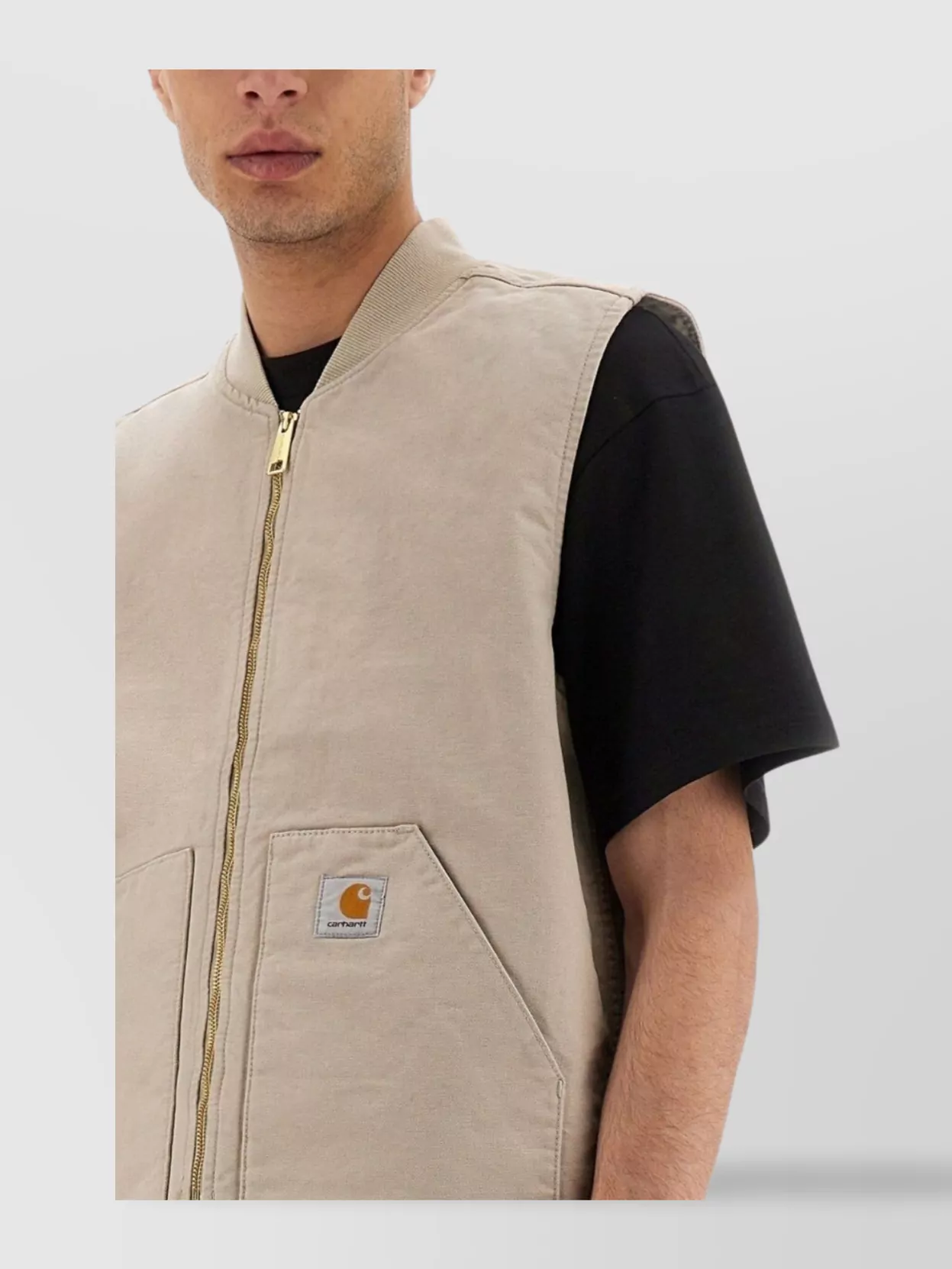 Carhartt Wip Logo Patch Pocket Sleeveless Vest