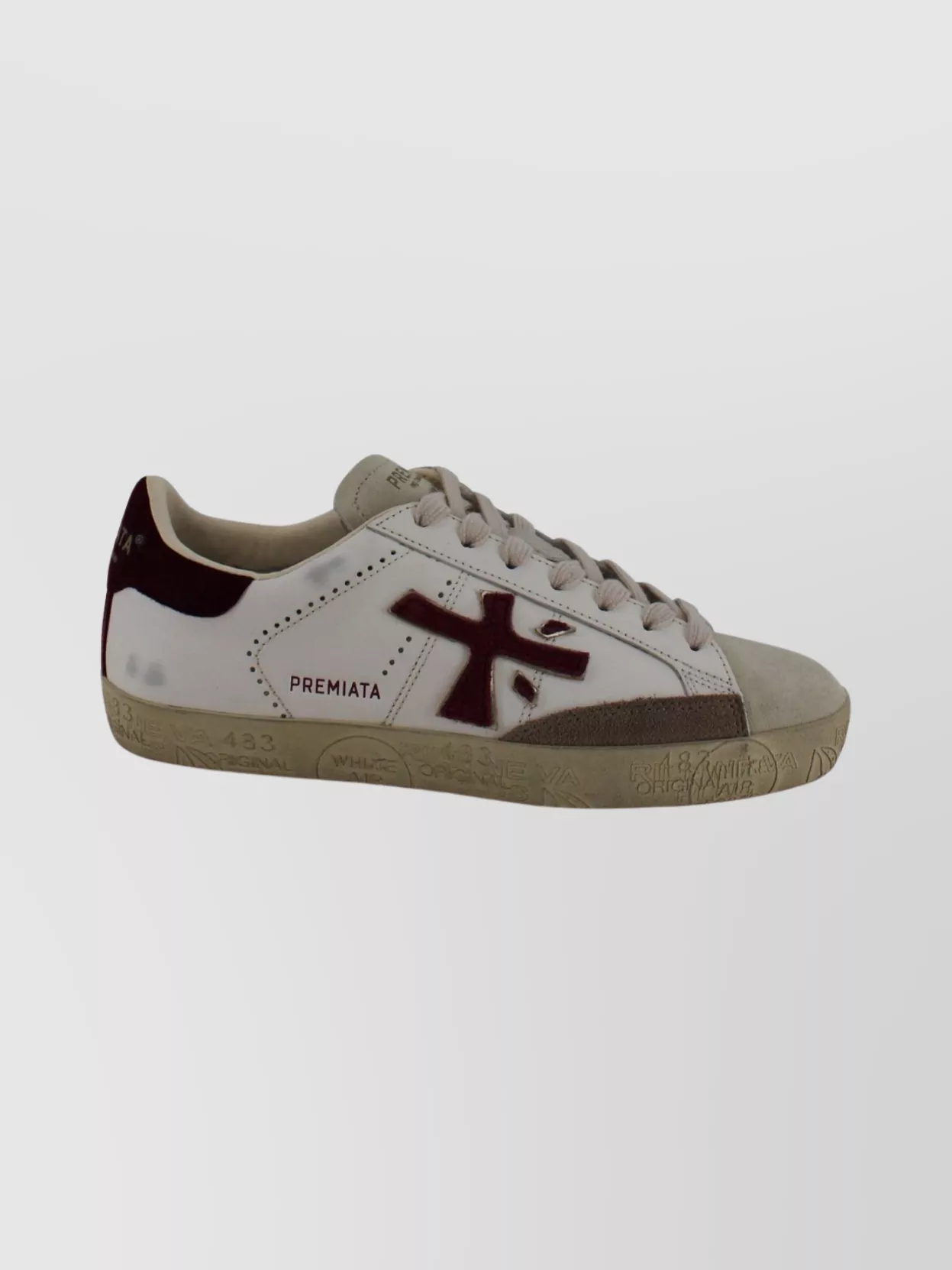 Premiata Low-Top Lace-Up Shoes Contrast Sole