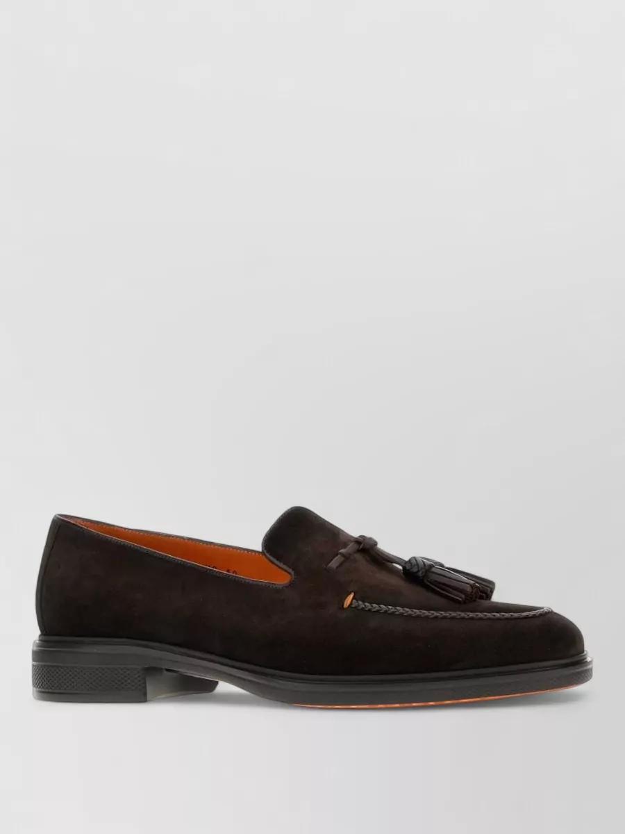 Santoni suede loafers