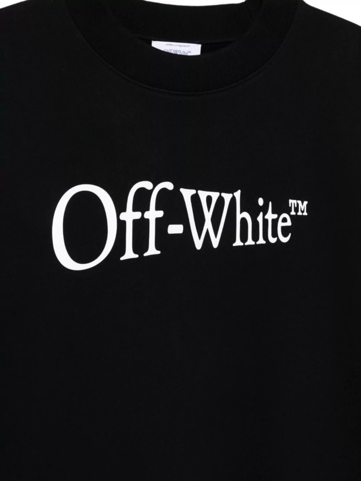 Off-White Graphic Print Crew Neck Sweatshirt Design