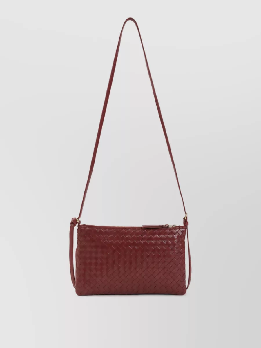 Bottega Veneta medium lambskin clutch bag