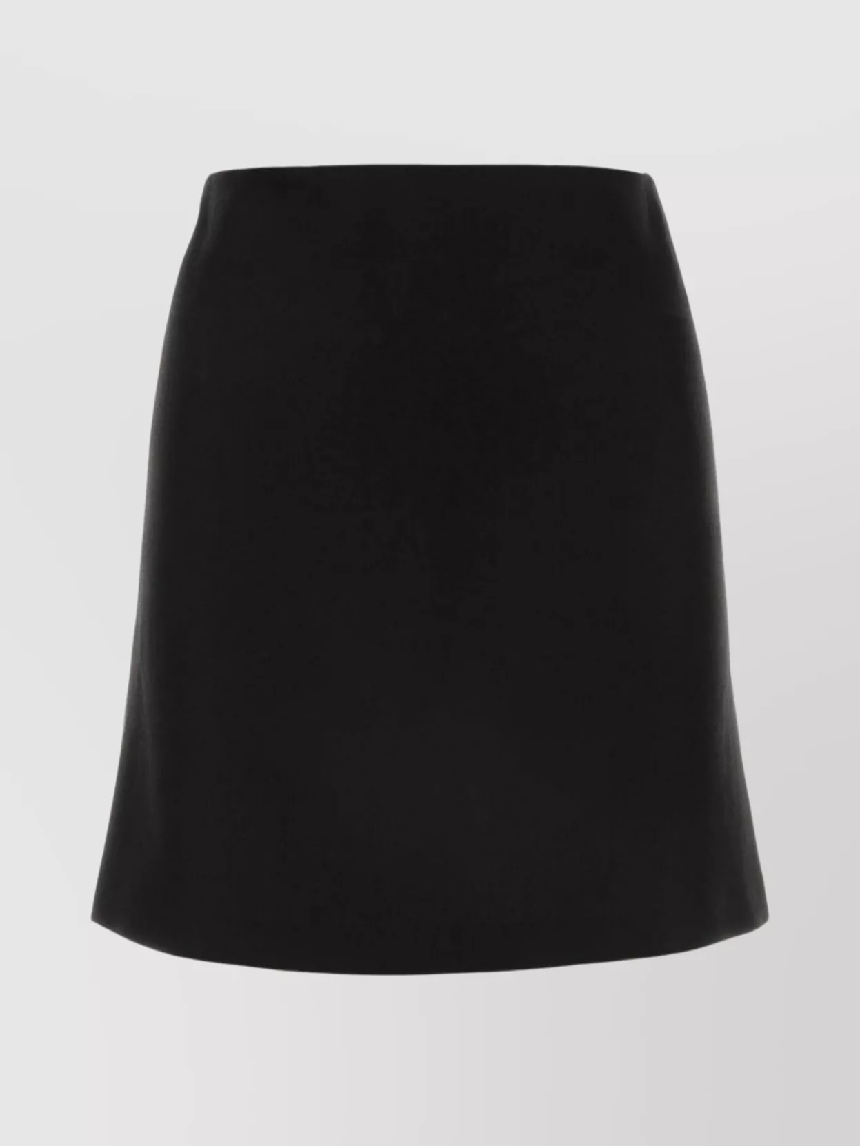 Philosophy Di Lorenzo Serafini Linen Blend Mini Skirt In Black