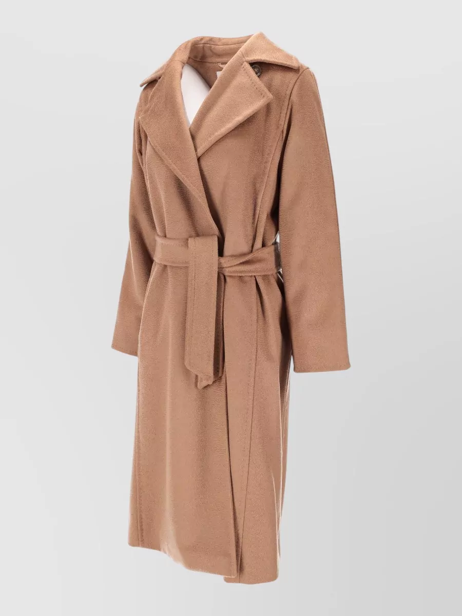 Max Mara Belted Coat Mid Length Back Vent