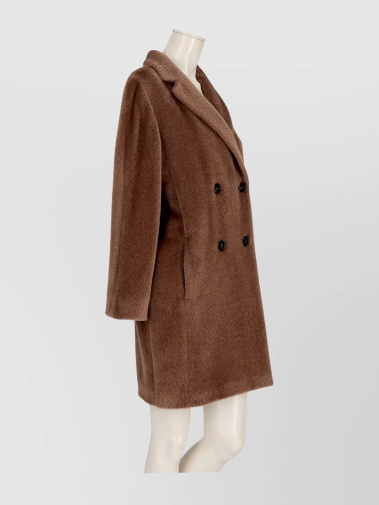 S Max Mara Roseto Alpaca And Wool Coat Midi