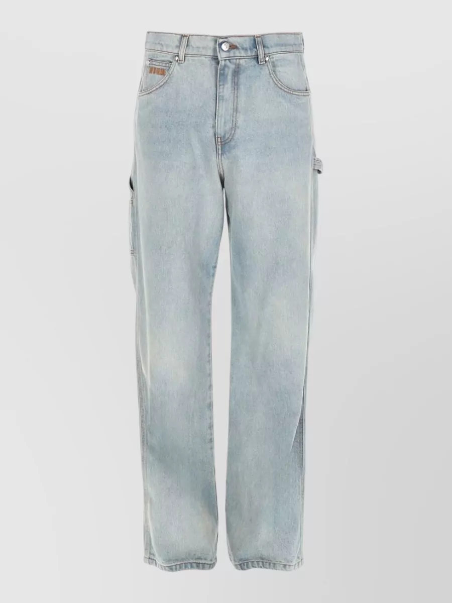 MSGM denim straight-leg jeans