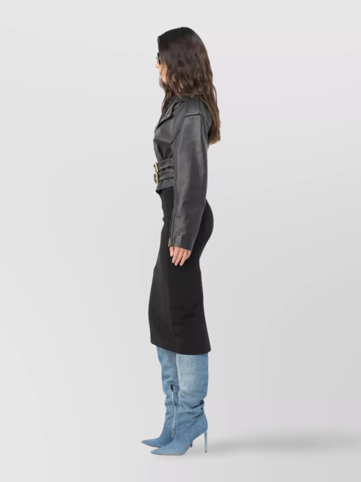 Pinko High Waist Skirts Back Slit