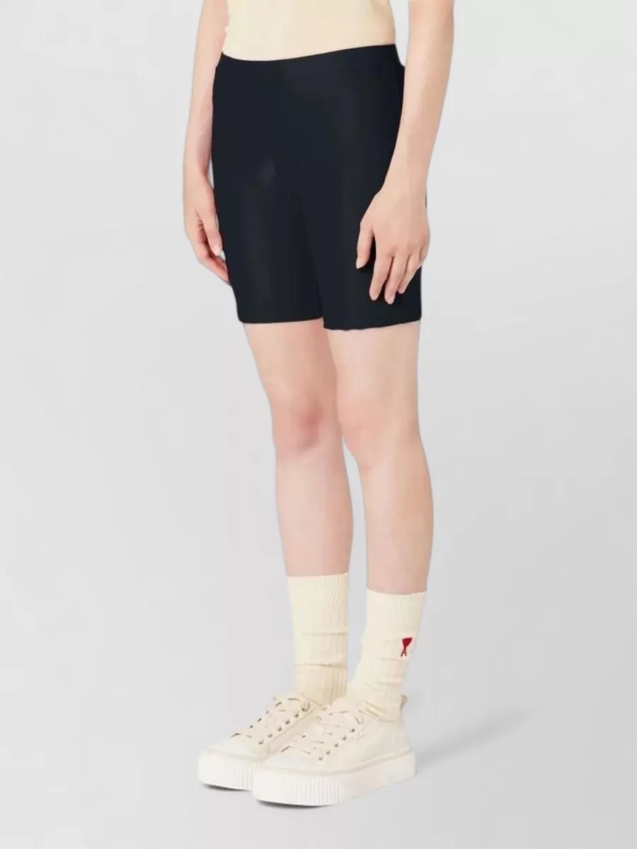 Ami Paris Cotton Knee-Length Shorts