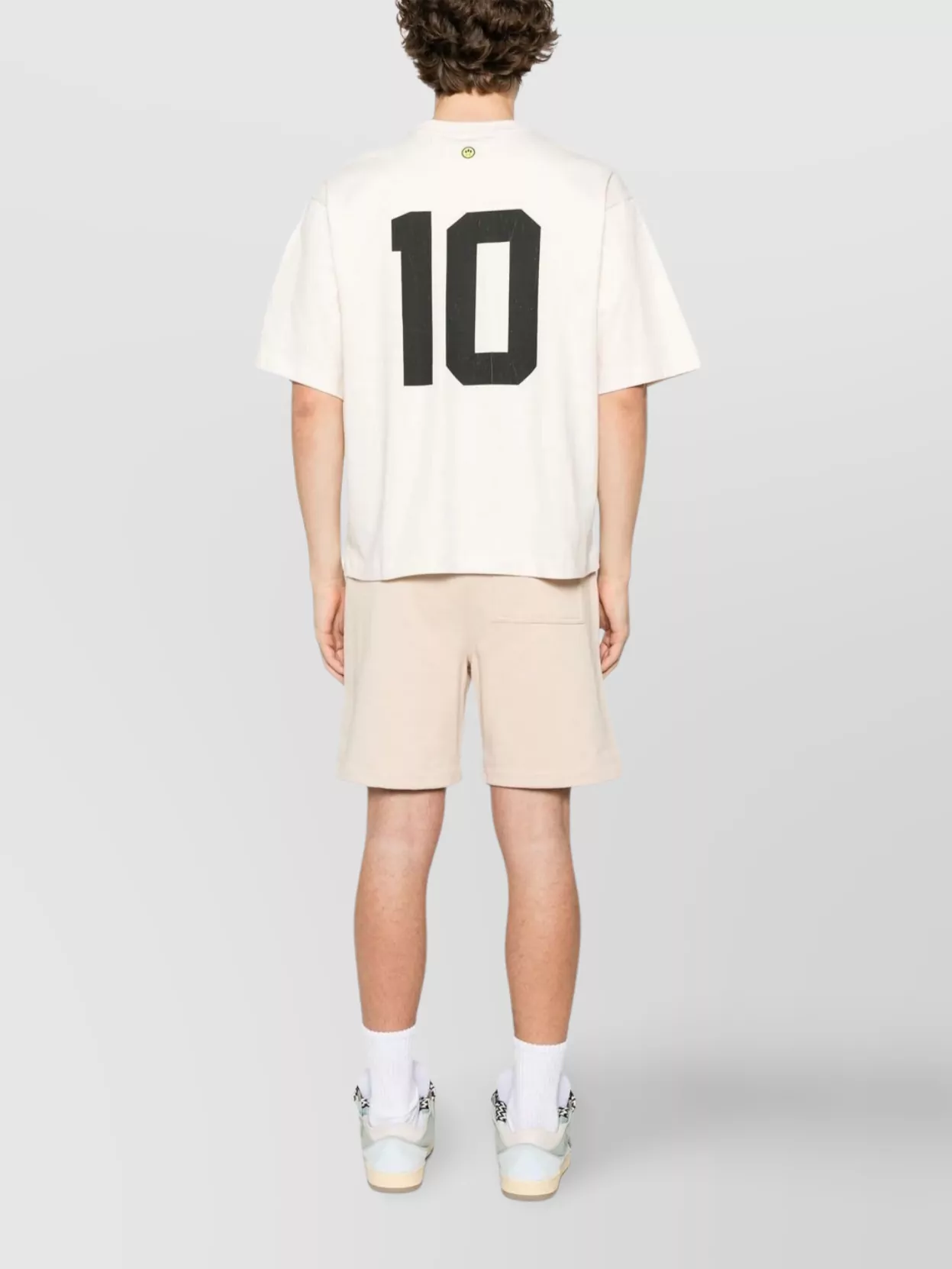 Barrow Crew Neck Number Print Short Sleeve Top