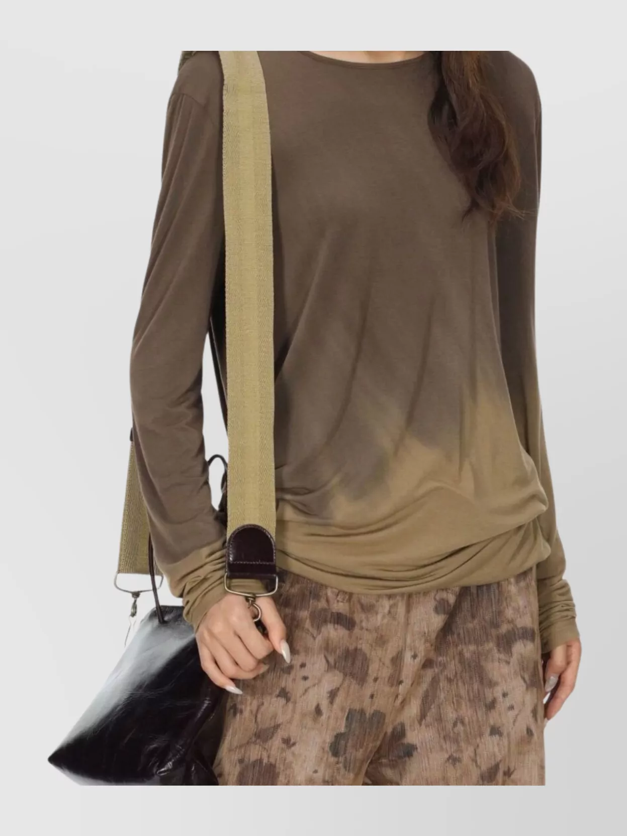 Uma Wang Round Neck Knitwear With Back Tie Detail