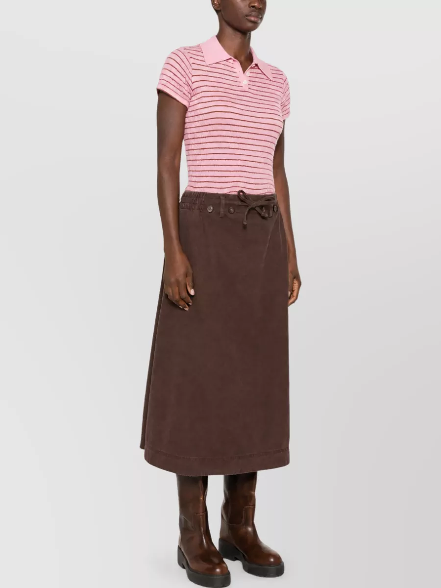 Golden Goose Cotton A-Line Skirt