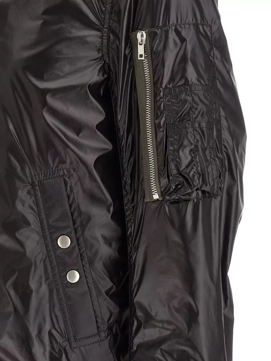 Rick Owens Nylon Ribbed Bomber Jacket
