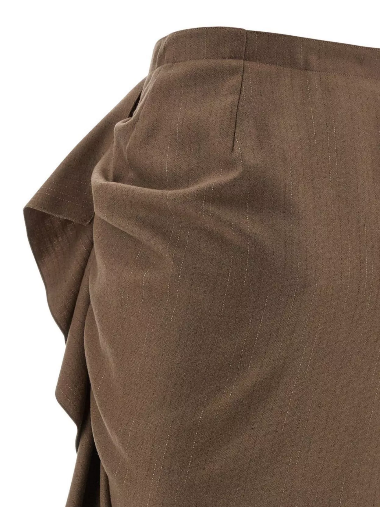 Fabiana Filippi Draped Midi Skirt Ruffled Detail